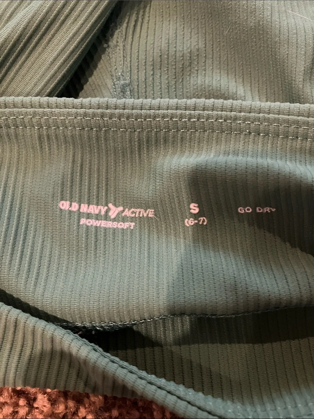 Old Navy Ribbed High-Waist Kids Leggings - Forest Green